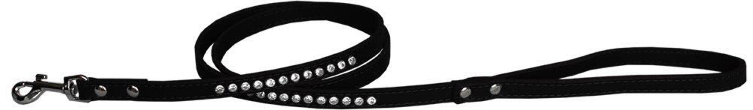 Pet, Dog or Cat Fashion Leash,Clear Jewel (Available in 7 colors) Aqua 1/2" wide x 4' long