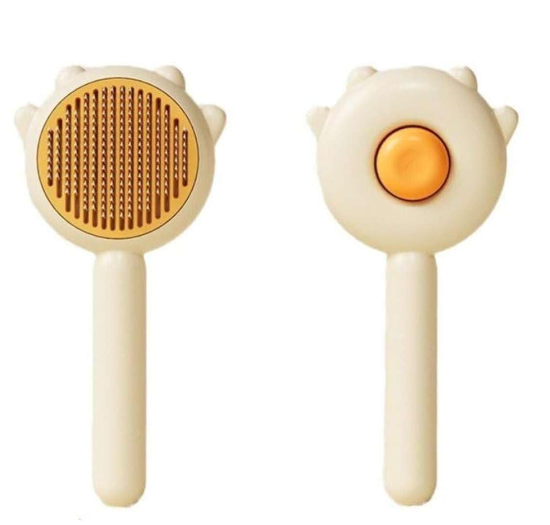 SelfCleaning 2In1 Dog Grooming Brush & Slicker Comb, Hair Removal, Pet Massage Tool, Gentle Brush For Detangling, Best For Do