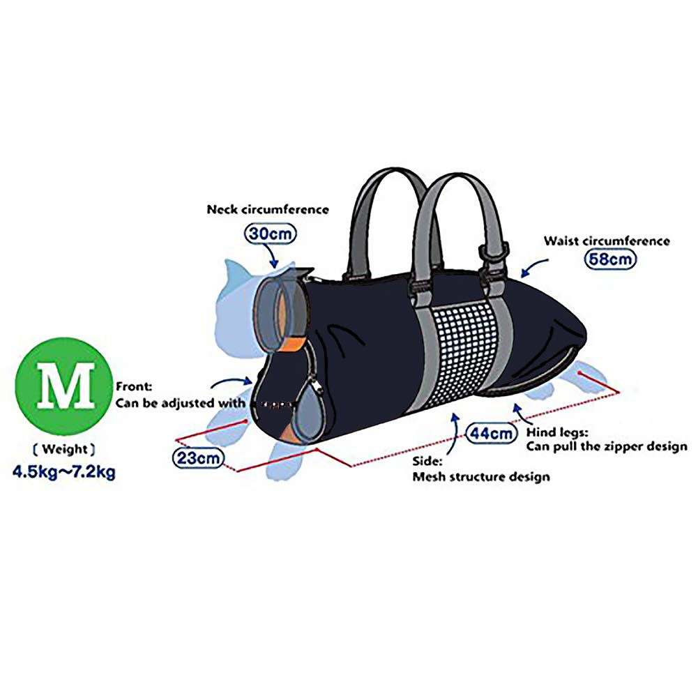 Cinf Cat Nail Clipping Cleaning Grooming Restraint Bag (Free Muzzle) No Scratching Biting For Bathing Nail Trimming Injecting Examining