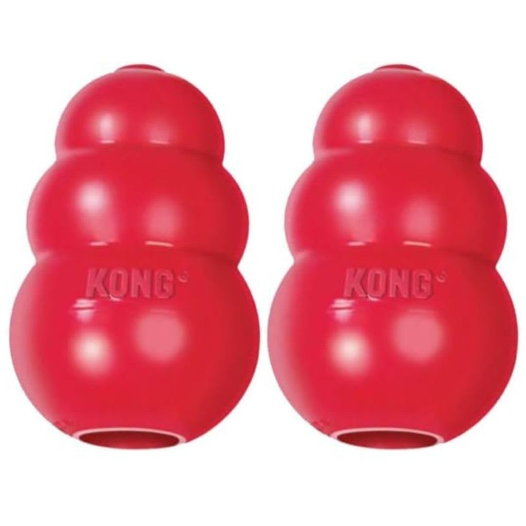 (2 Pack) KONG King Classic Dog Toy, XX-Large, Red