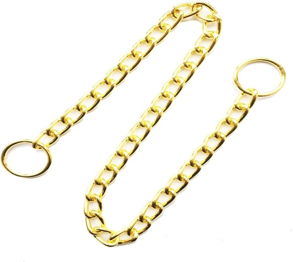 Chain Choke Collar For Dogs, Metal Slip Link Training Heavy Duty Dog Choker Collar Martingale Puppy Collars For Xs Small Medium