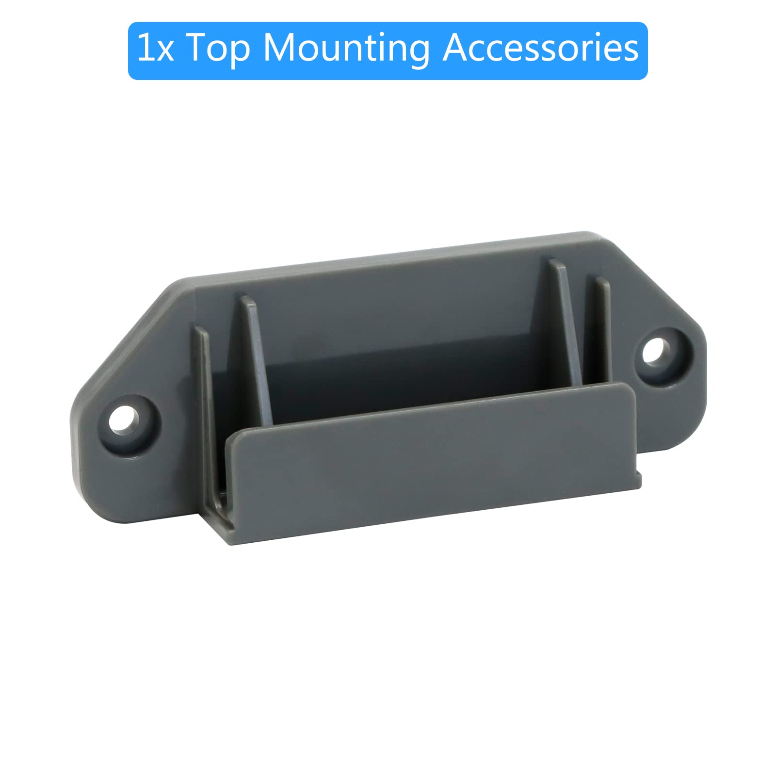 WOMHOM Retractable Baby & Dog Gate Accessories (Grey) - Full Set Mounting Kit with Brackets, Latches, Screws - Replacement Parts