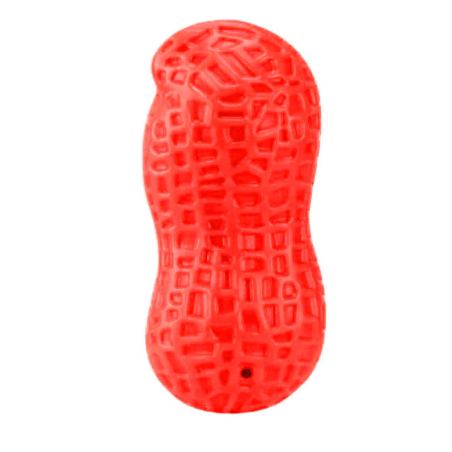 Emily Pets Squeaky Dog Toys Interactive, Peanut Shape Dog Toy Teeth Cleaning Squeak Dog Chew Toy, Durable For Medium & Small Bre