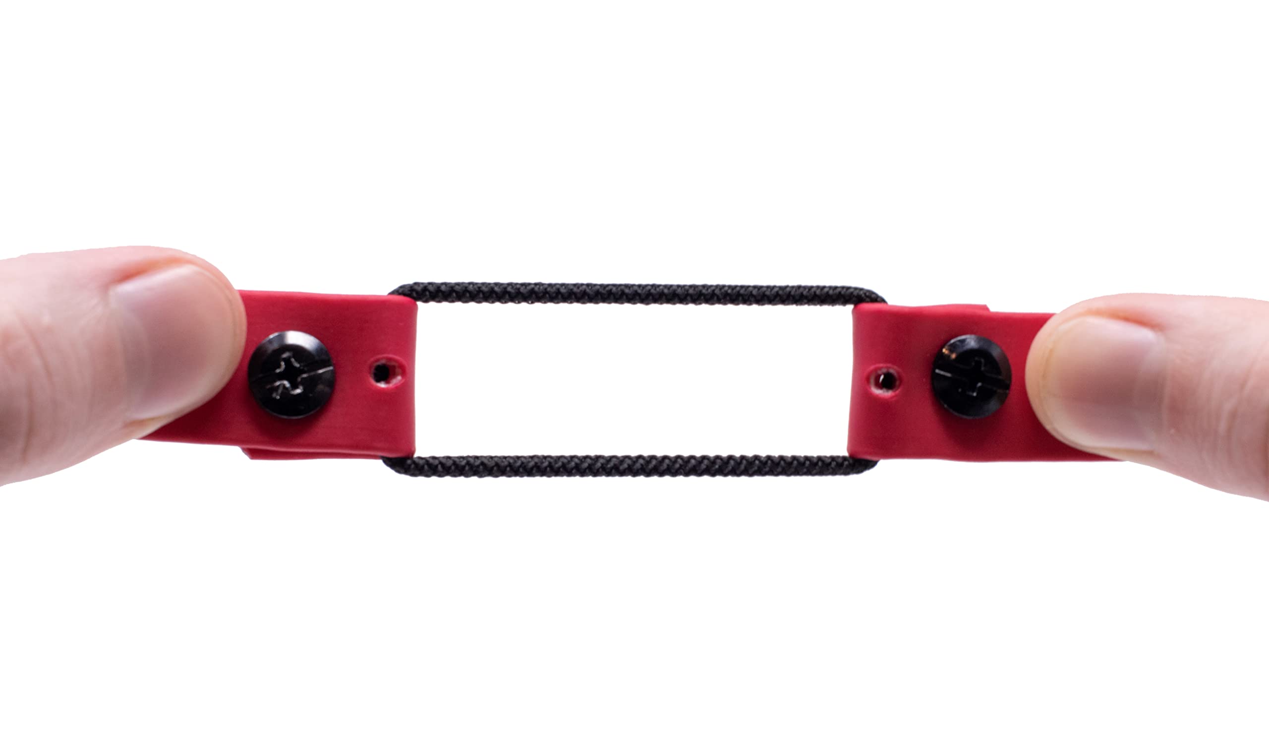 Educator Dog Mini Double Bungee Dog Collar, Biothane, Waterproof, Odorproof, Metal Buckle And D Ring With Two Comfort Loops, Adjustable For Custom Fit, 3/4-Inch, Red