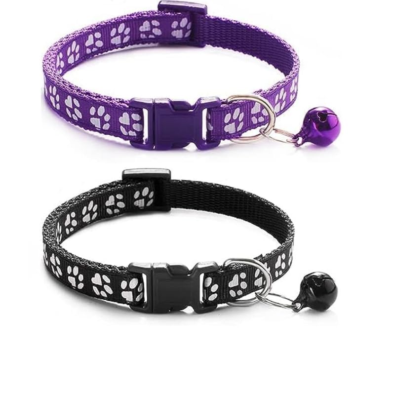 Dog Trust Pack Of 2 Pcs Collar Paw Collar For Your Kitten Pupies Dog 10 Mm Size Random Color