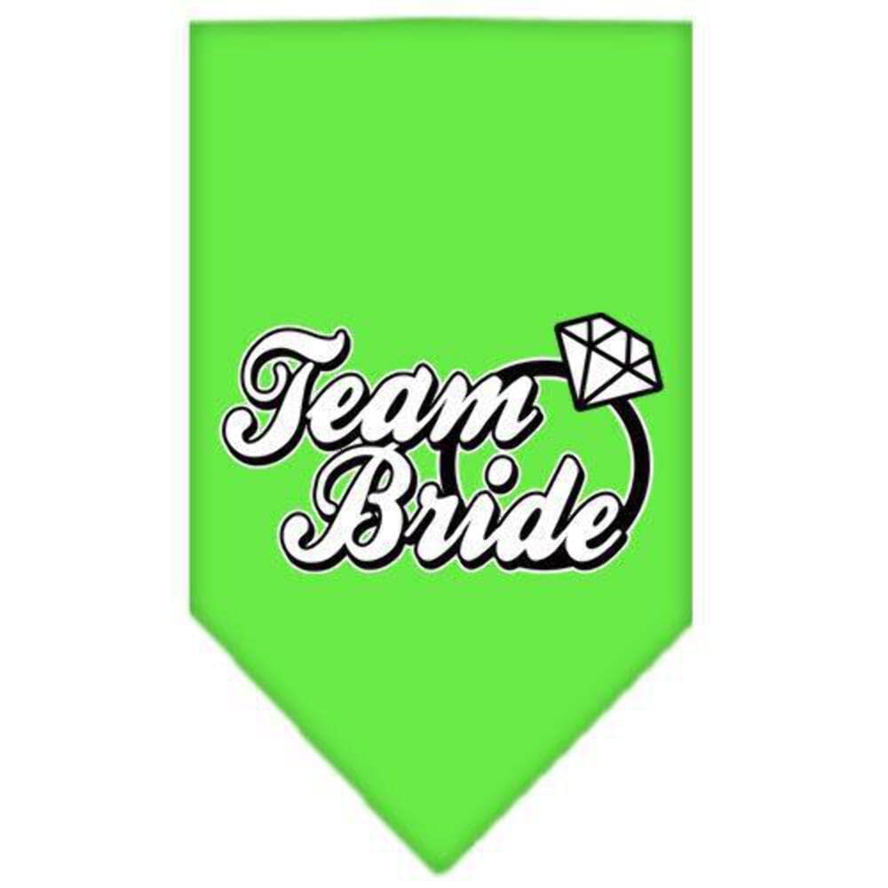 Mirage Pet Products Team Bride Screen Print Bandana, Small, White