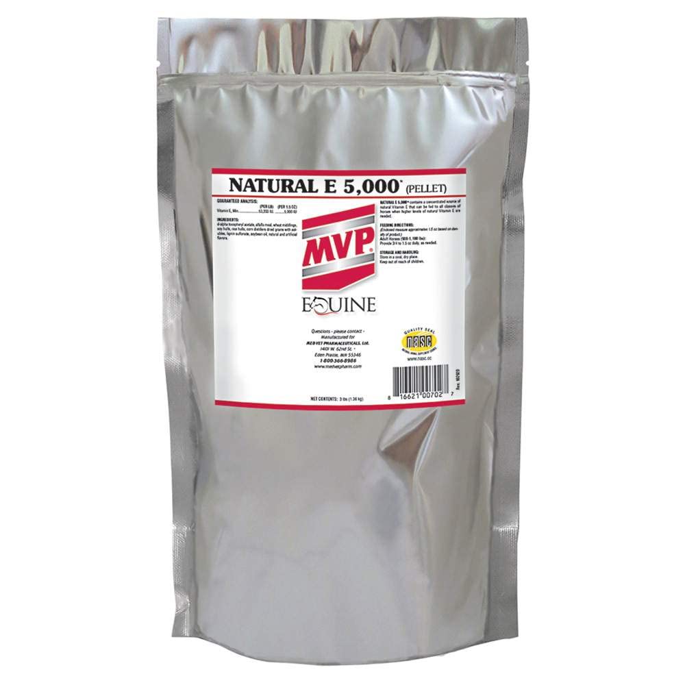 Natural E 5,000 (3 lb) Natural Form of Vitamin E for Better Bioavailability for Horses