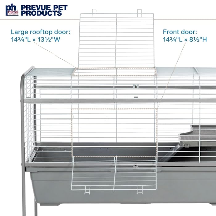 Jumbo Small Animal Home with Stand Gray