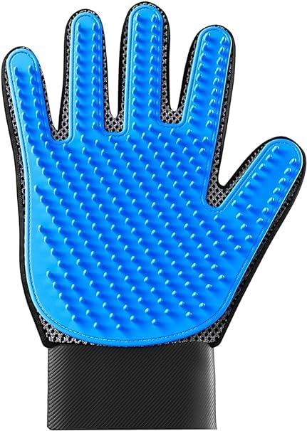 Fabbay Pet Grooming Gloves For Hygenic Cleaning | Removing Hair | Bathing | With Long/Short/Curly Hair | Pet Hair Gloves For Dog
