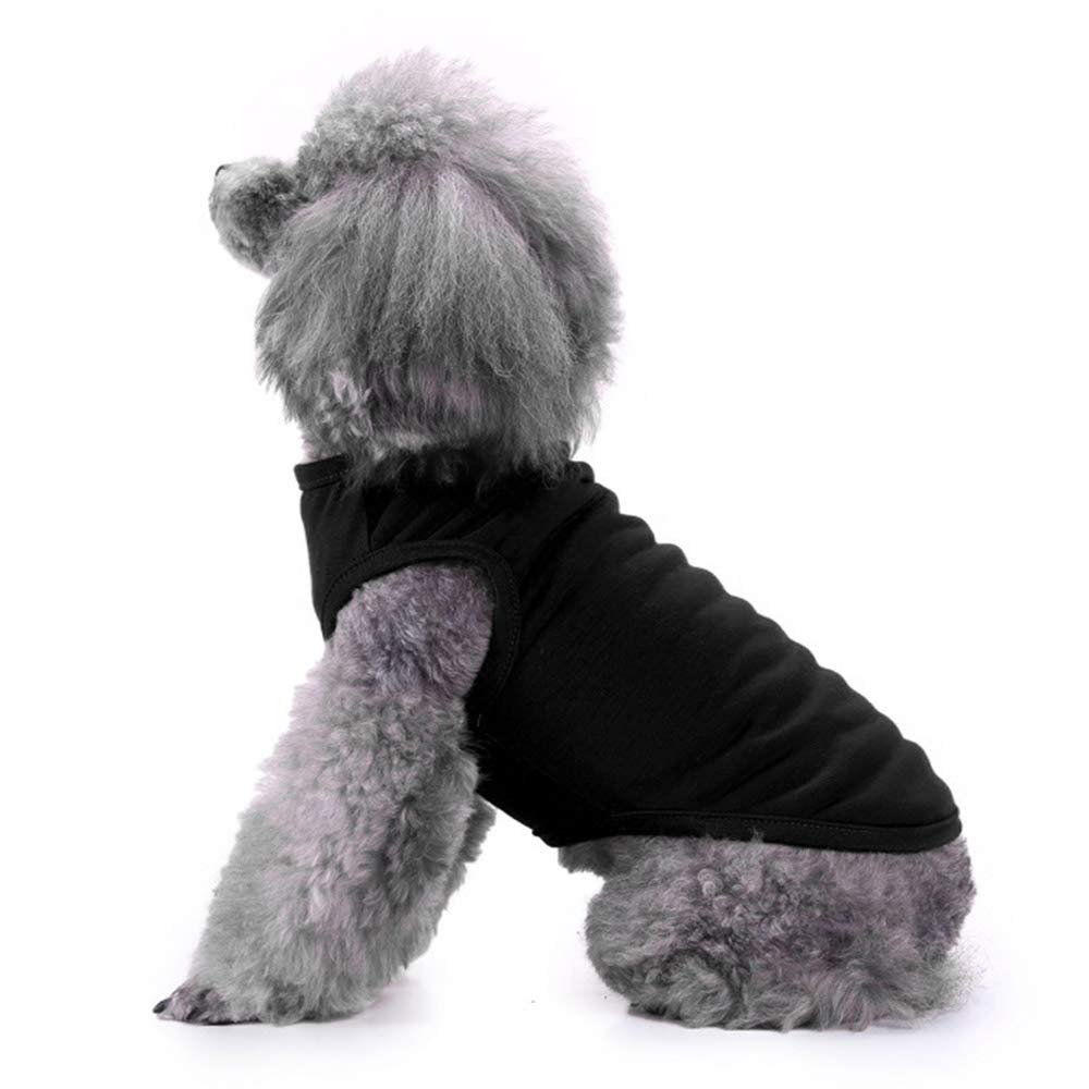 Chol&Vivi Dog Shirt, 2Pcs Blank Cotton Shirts Fit For Extra Small To Extra Large Size Dogs, Sleeveless Apparel Soft And Lightwei