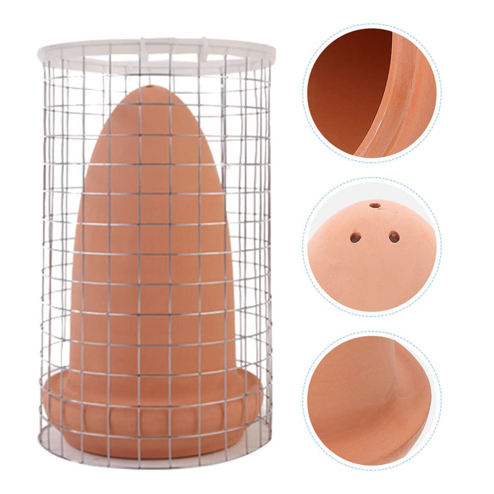 Popetpop Fish Breeding Cones Cave, Ceramic Spawning Breed Cone Spawning Slates Spawning Breed Cone For Discus Fish Angelfish