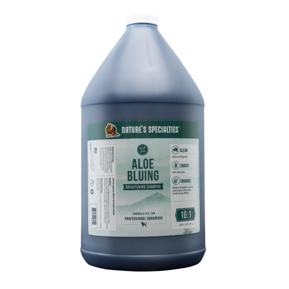 Natures Specialties Bluing Ultra Concentrated Dog Shampoo for Pets, Makes up to 16 Gallons, Natural Choice for Professional Gro