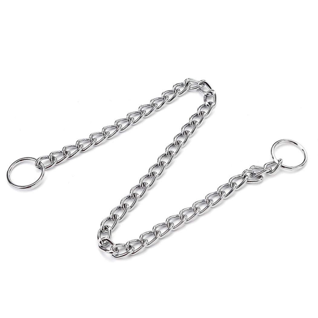 Chain Collar For Dogs, Metal Slip Link Training Heavy Duty Dog Collar Martingale Puppy Collars For Small Medium Large Big Xl Bre