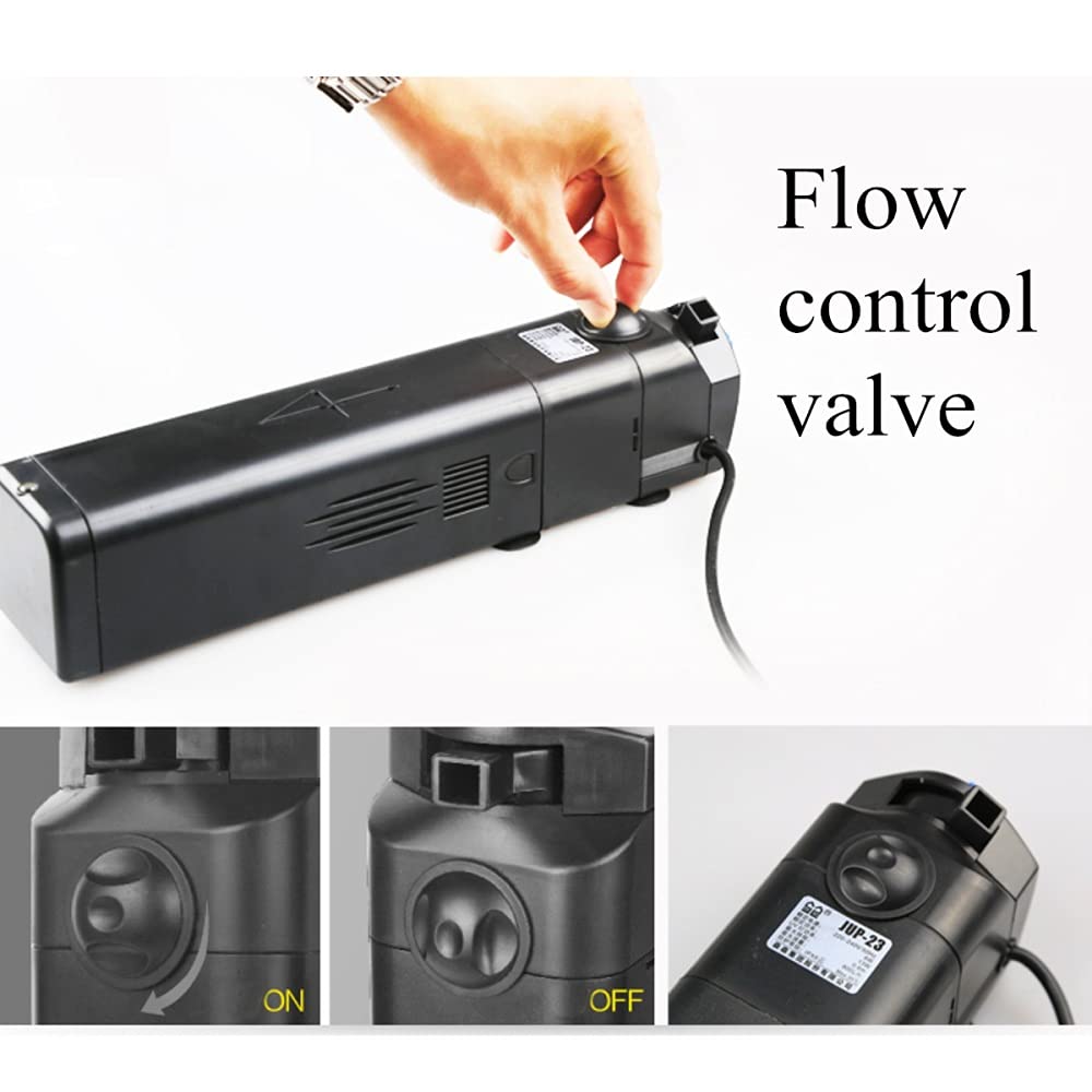 CNZ JUP-23 Submersible Power Head with 13W Sterilizer - Black