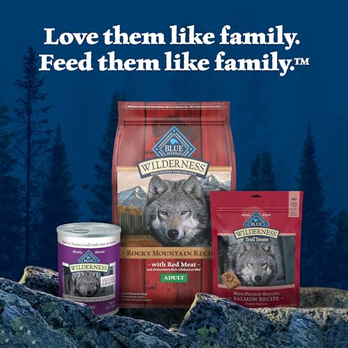 Blue Buffalo Wilderness Trail Treats Crunchy Dog Biscuits, Grain-Free and High-Protein Dog Treats Made with Natural Ingredients,