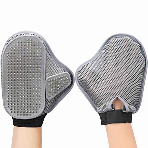 Awraaq 1 Pcs Dog, Cat & Rabbit Combs Pet Massage Hair Removal Brush Stainless Steel Pet Grooming Glove Remover Bath Glove Pet Cl