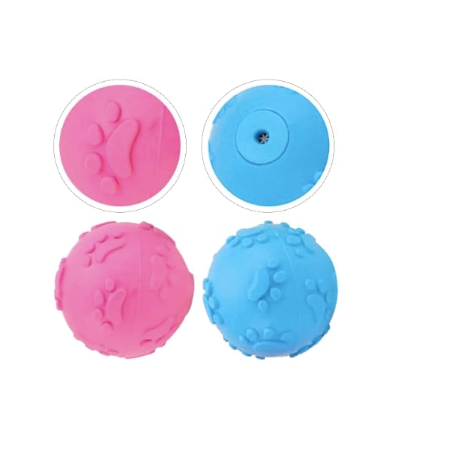The Pets Company Dog Squeaky Paw Ball | Dog Balls Toy For Small Dogs, Set Of 2