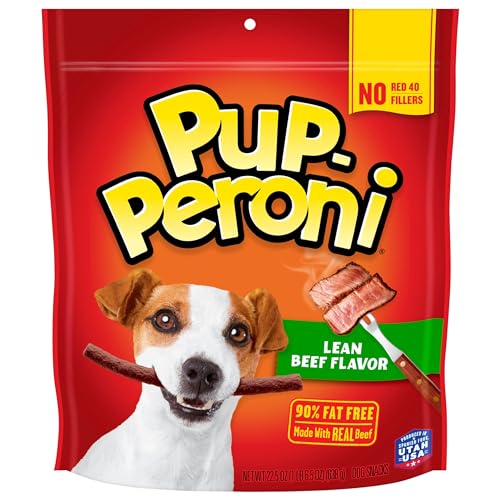 Pup-Peroni Dog Treats, Lean Beef Flavor, 22.5 Ounce, Made with Real Beef, 90% Fat Free