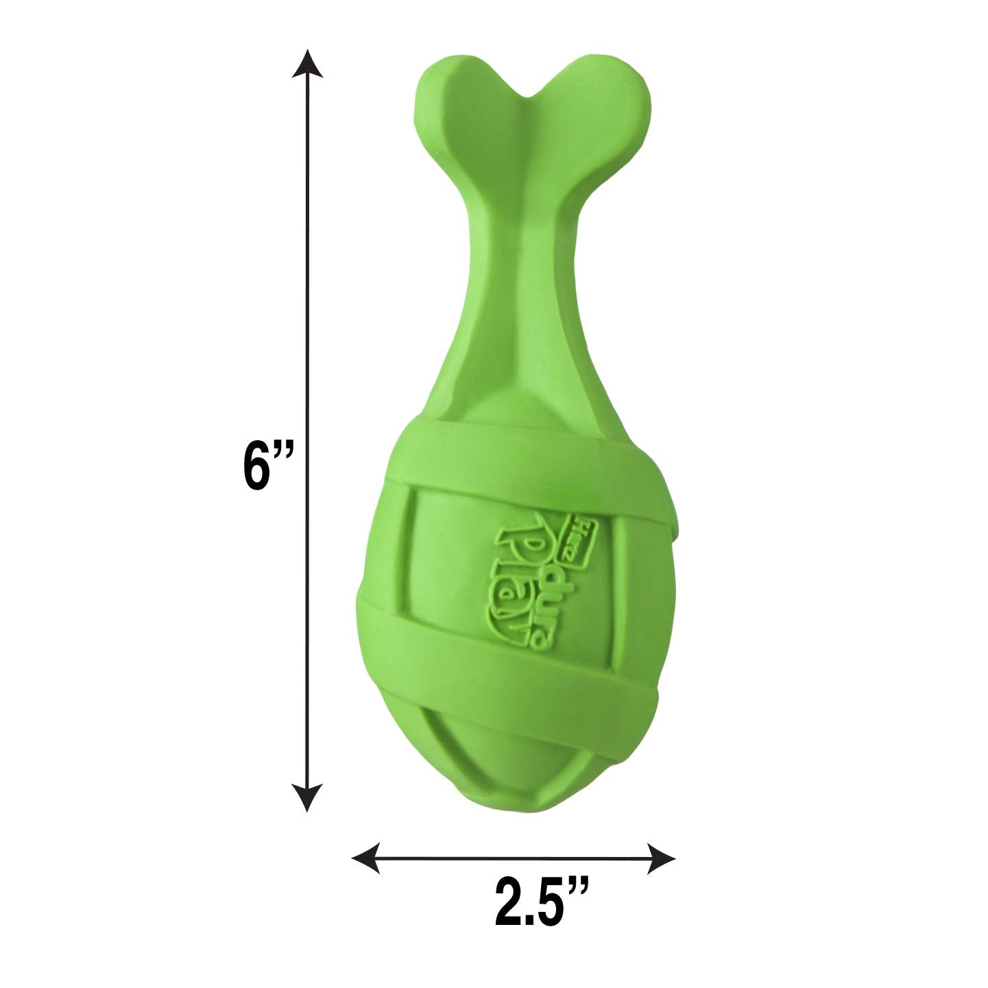 Hartz Dura Play Bacon Scented Rocket Dog Toy, Medium ( Colors May Vary ) (3 Pack)
