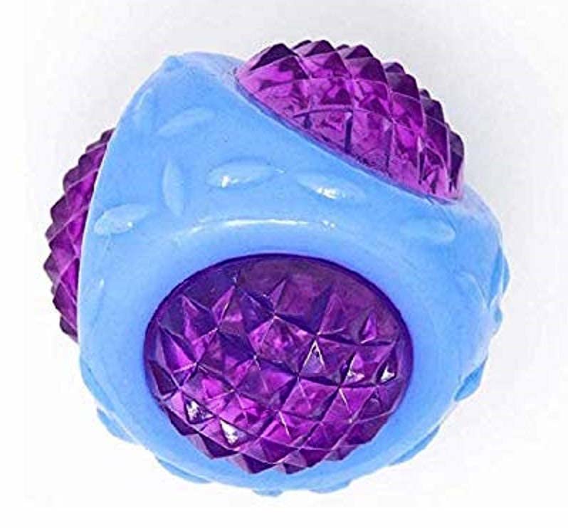 Rvpaws Dog Floating Ball Pet Interactive Diamond Cut Led Whistle Squeaky Squeaker Ball Chew Toy For Dogs And Cats (Color May Var