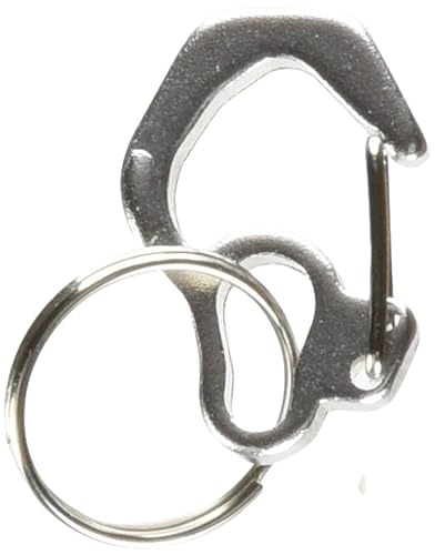 Rubit Small Curve Aluminum Dog Tag Clip - Silver