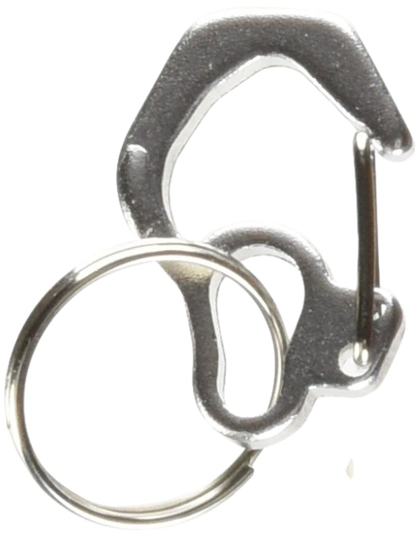 Rubit Small Curve Aluminum Dog Tag Clip - Silver