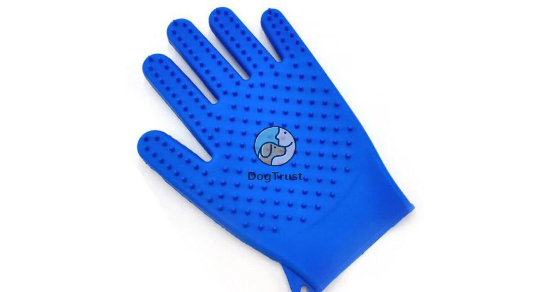 Dog Trust Silicone Dog Brush Glove Gentle Efficient Back Massage Fur Washing Brush Pet Cat Grooming Deshedding Brush Glove Bathi