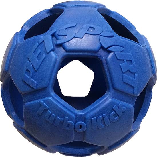 Petsport 4' Turbo Kick Soccer Ball Dog Toy (3 Pack) | Vanilla Scented Super Durable Tpr Rubber | Ultra Strong & Bouncy | Play Fetch With Your Pet, Colors Will Vary