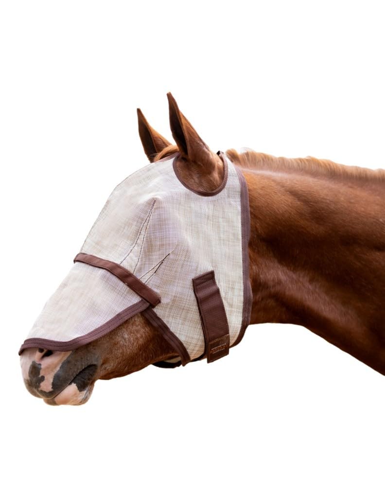 Kensington Fly Mask w/Web & Nose Size: X.Large Color: 500-Desert Sand