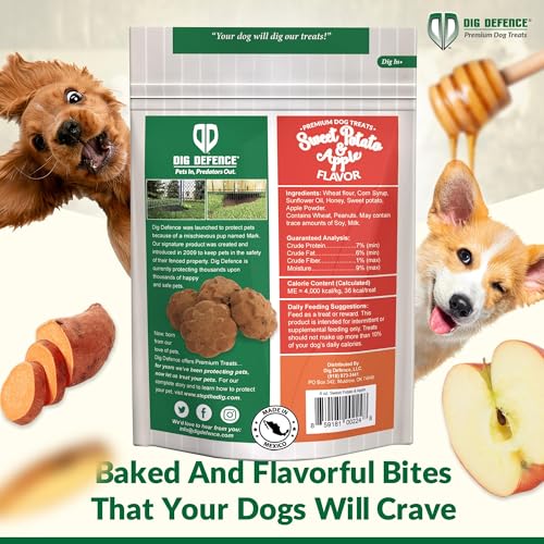 Dig Defence Premium Dog Treats - Pumpkin/Green Pea and Sweet Potato/Apples, Natural Ingredients, Baked Gourmet Snacks for Small