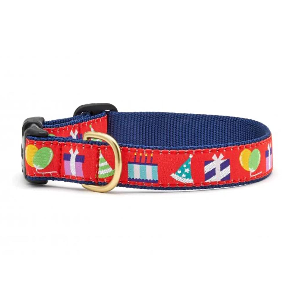 Up Country Birthday Gift Dog Collar (Birthday Gift Collar, Medium (12 To 18 Inches) 1 Inch Wide Width)
