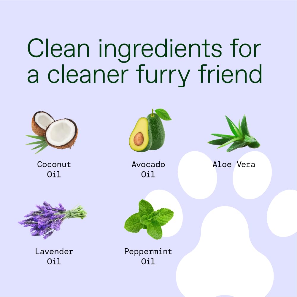 ALO Hypoallergenic Multi-Purpose Pet Wipes, Lavender + Wild Mint, 50ct, All-Natural, 1 Pack