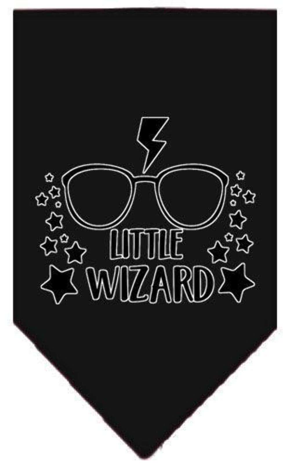 Mirage Pet Product Little Wizard Screen Print Bandana Turquoise Large