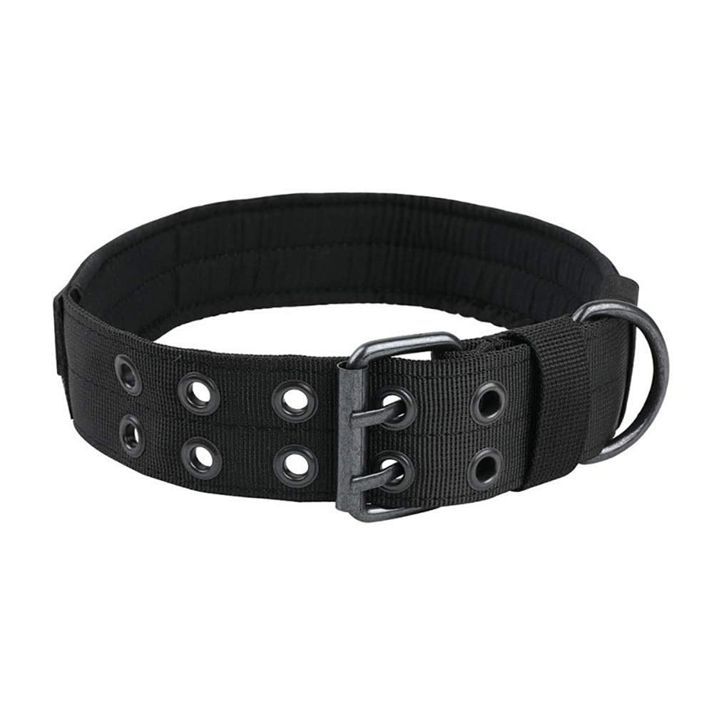 Love Dream Tactical Dog Collar, Adjustable Military Dog Collar With Metal D Ring And Buckle, Heavy Duty Nylon Training Collar Fo
