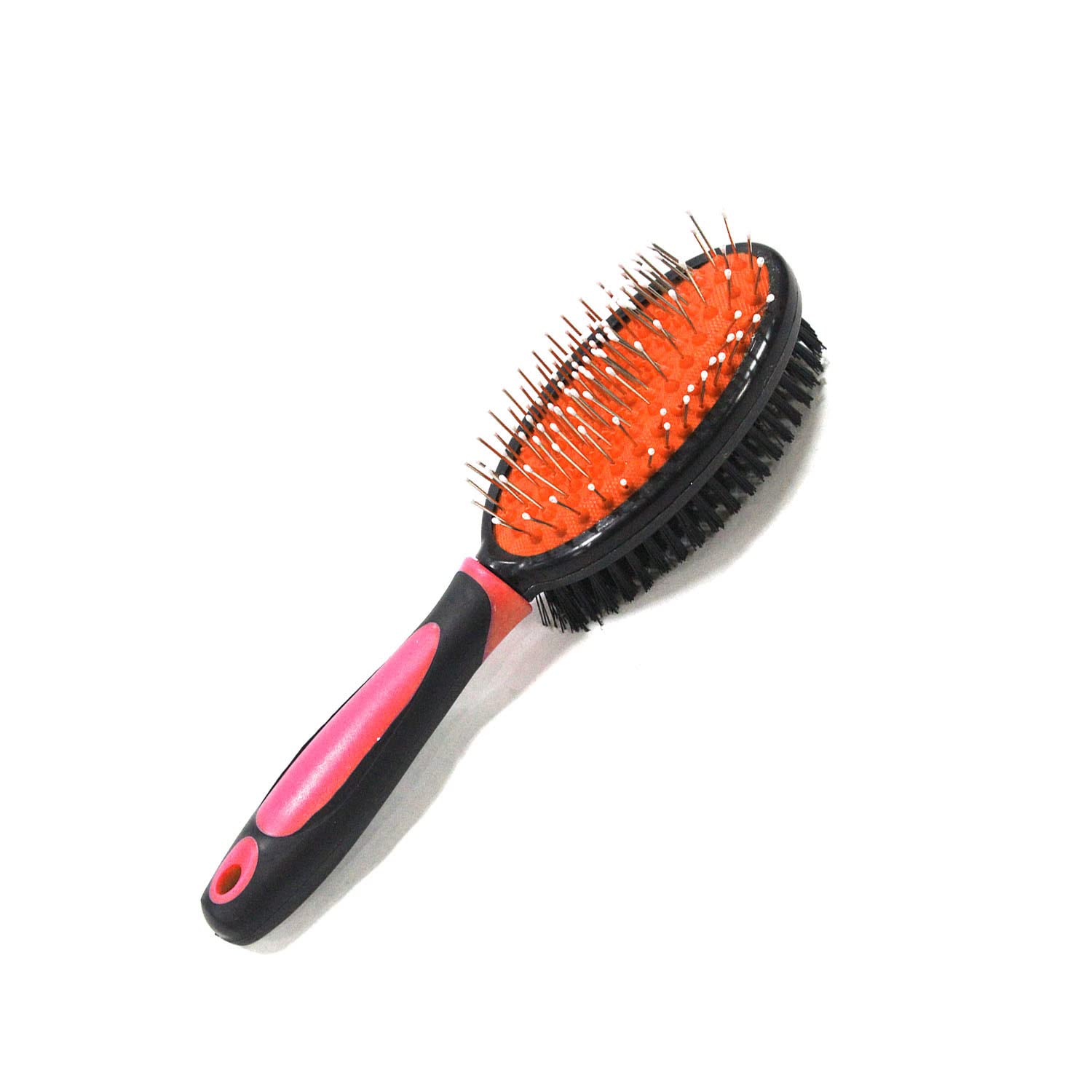 Emily Pets Double Sided Pet Grooming Pin Brush For Puppy Dogs And Cats, Daily Use Short Medium Or Long Hair (Color:Red)