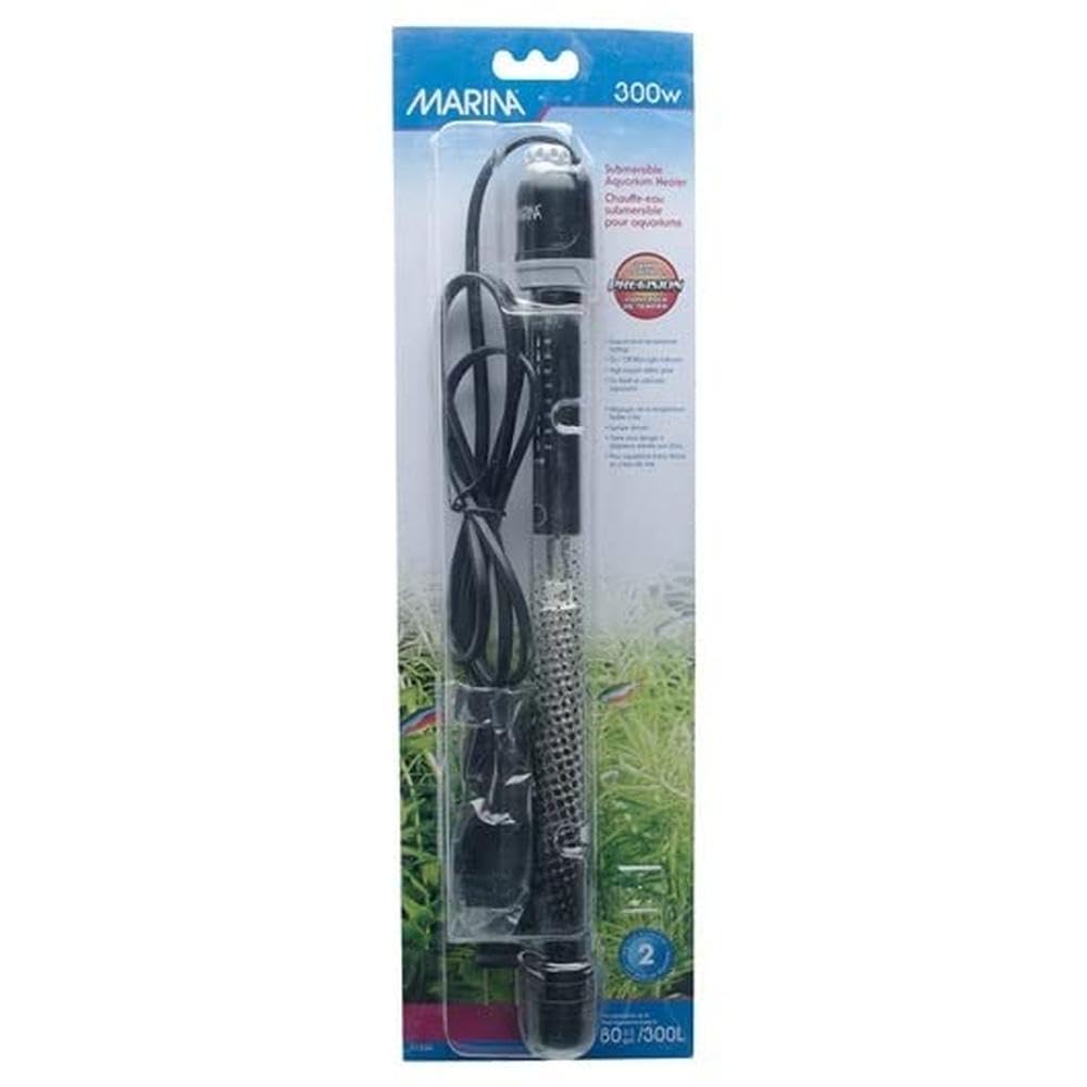 Marina Submersible Aquarium Heater 200 Watt - Black Glass, Model 11235