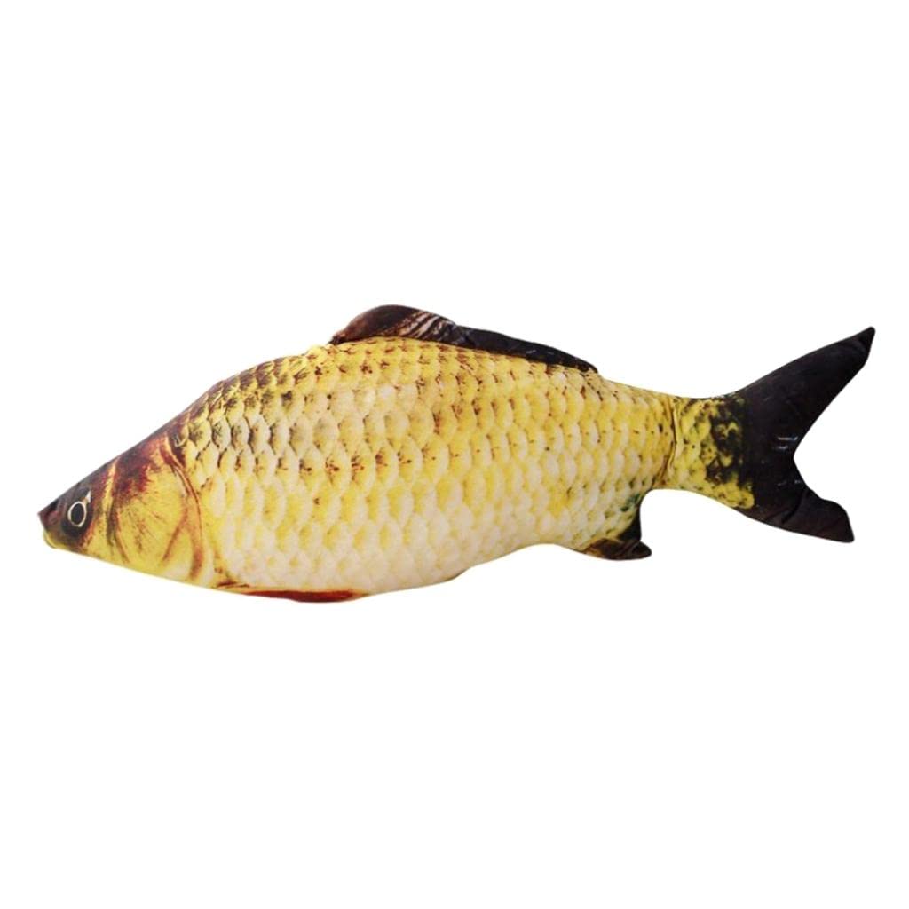 Ecomistiq Cat Wagging Fish Realistic Plush Toy Simulation Catnip Gift Style_A| Toys| Supplies |Pet