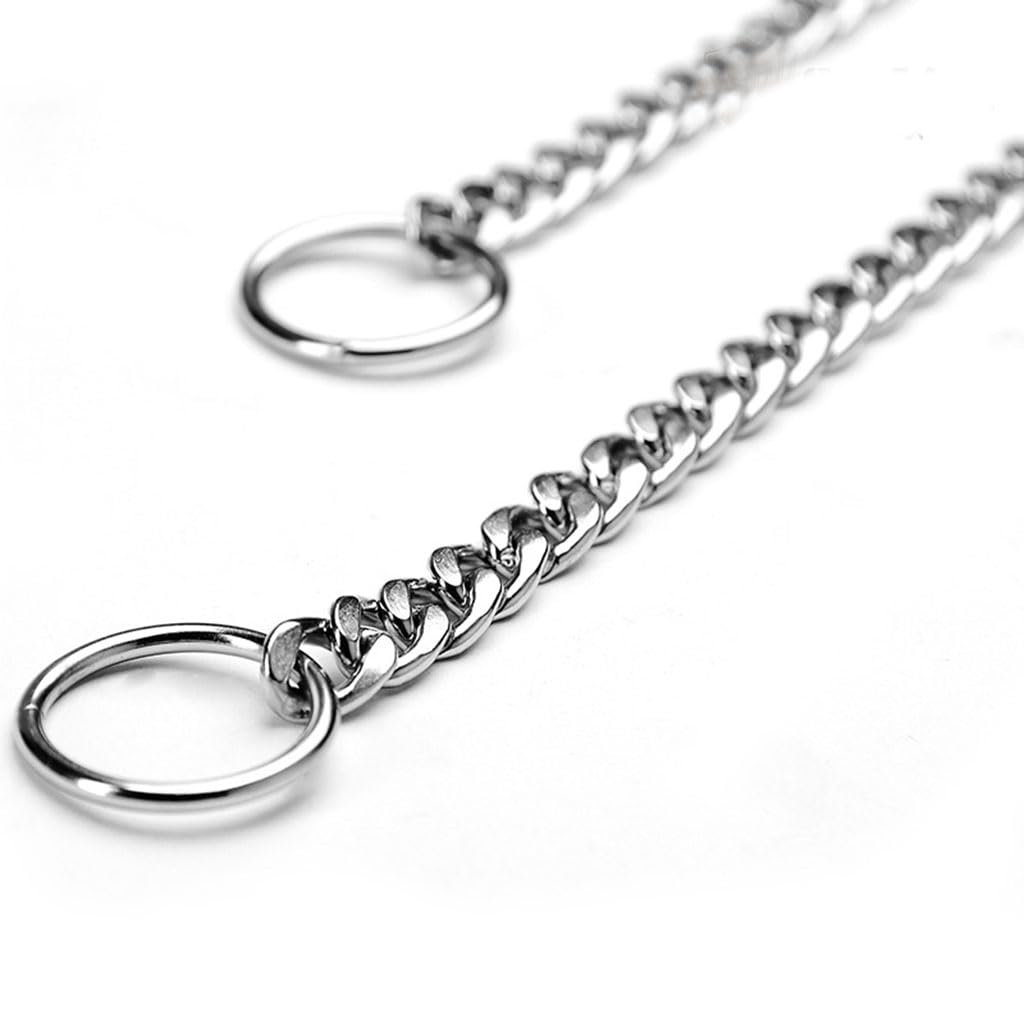 Dog Choke Collar For Large Dogs, Dog Chain Collars Slip P Chain Choke Metal Link Training Heavy Duty Martingale Dog Collar For X