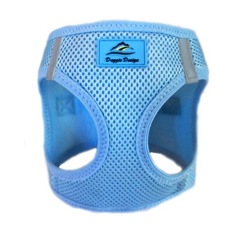 American River Ultra Choke-Free Mesh Dog Harness - Light Blue : See description for size