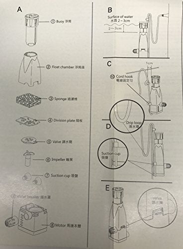 Azoo Nano Surface Aquarium Skimmer AZ13123 - Efficient Filtration for Small Tanks
