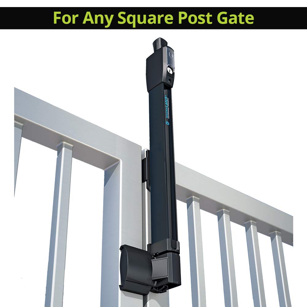 D&D Technologies Ml3Tpka Magnalatch Top Pull, Pool & Child Safety Magnetic Gate Latch And Lock, For Any Square Gate Frame And Post