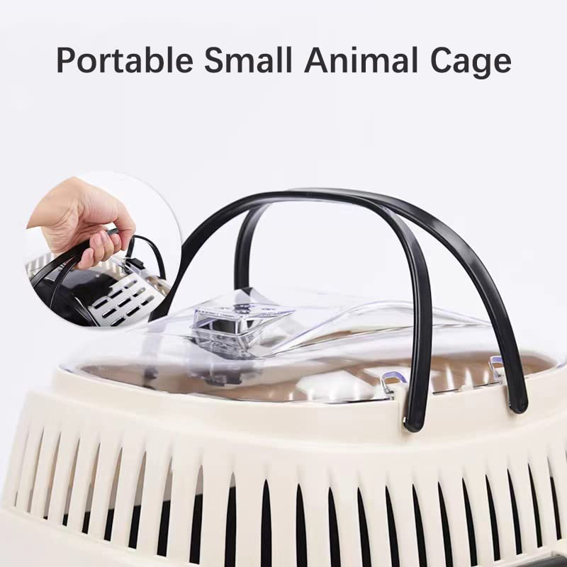 Kameiou Blue Small Animal Carrier For Guinea Pig, Sugar Glider, Hamster, Hedgehog, Chinchillas, Rat, Snakes - Portable, Lightwei