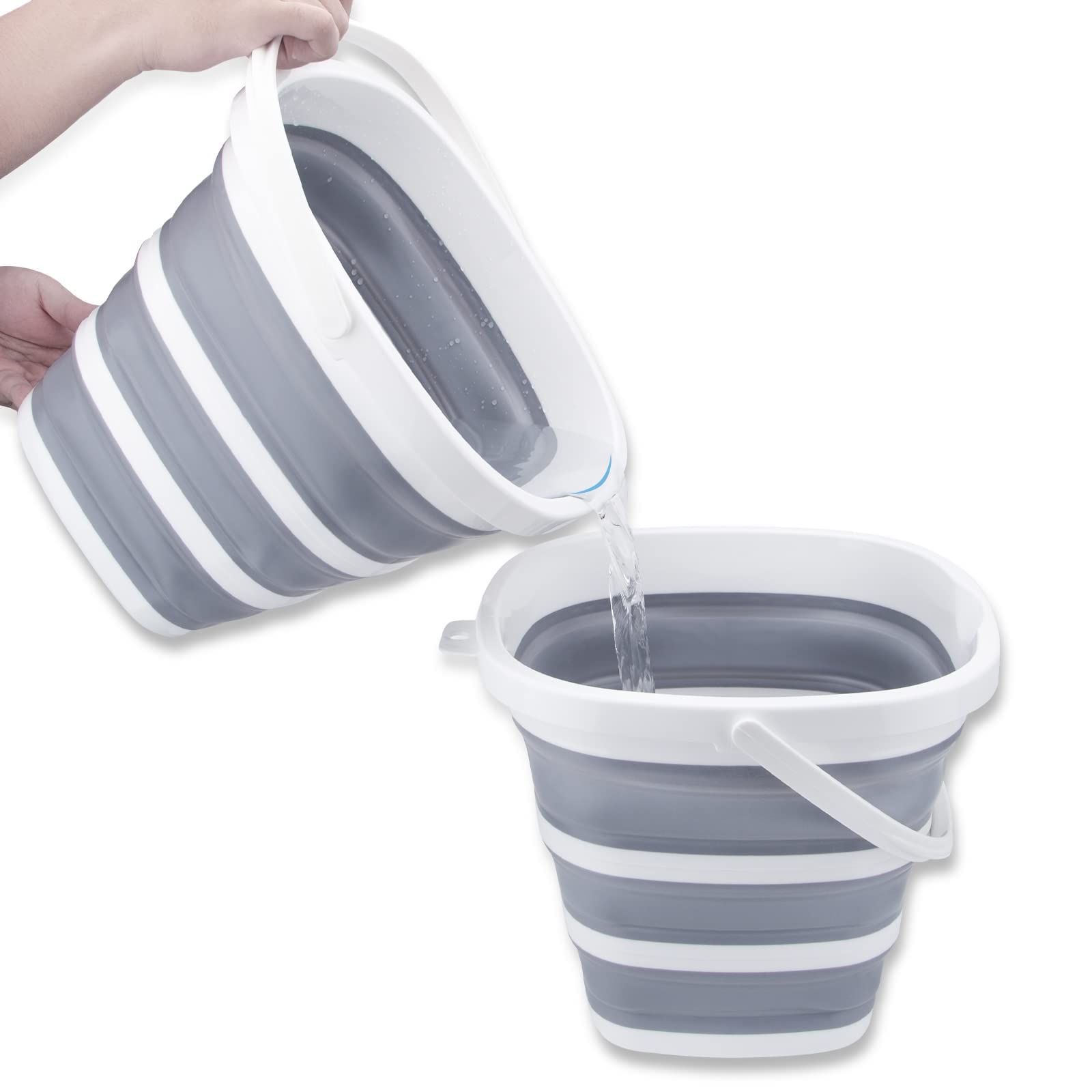Craftend Collapsible Bucket 10L 26 Gallon Cleaning Bucket Mop Bucket Folding Foldable Portable Small Plastic Water Supplies For