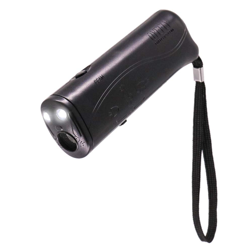 Oyefly Handheld Dog Trainer, 3 In 1 With Led Flashlight,Bark Stopper Dog Trainer Devices Training Tool/Stop Barking(Black)