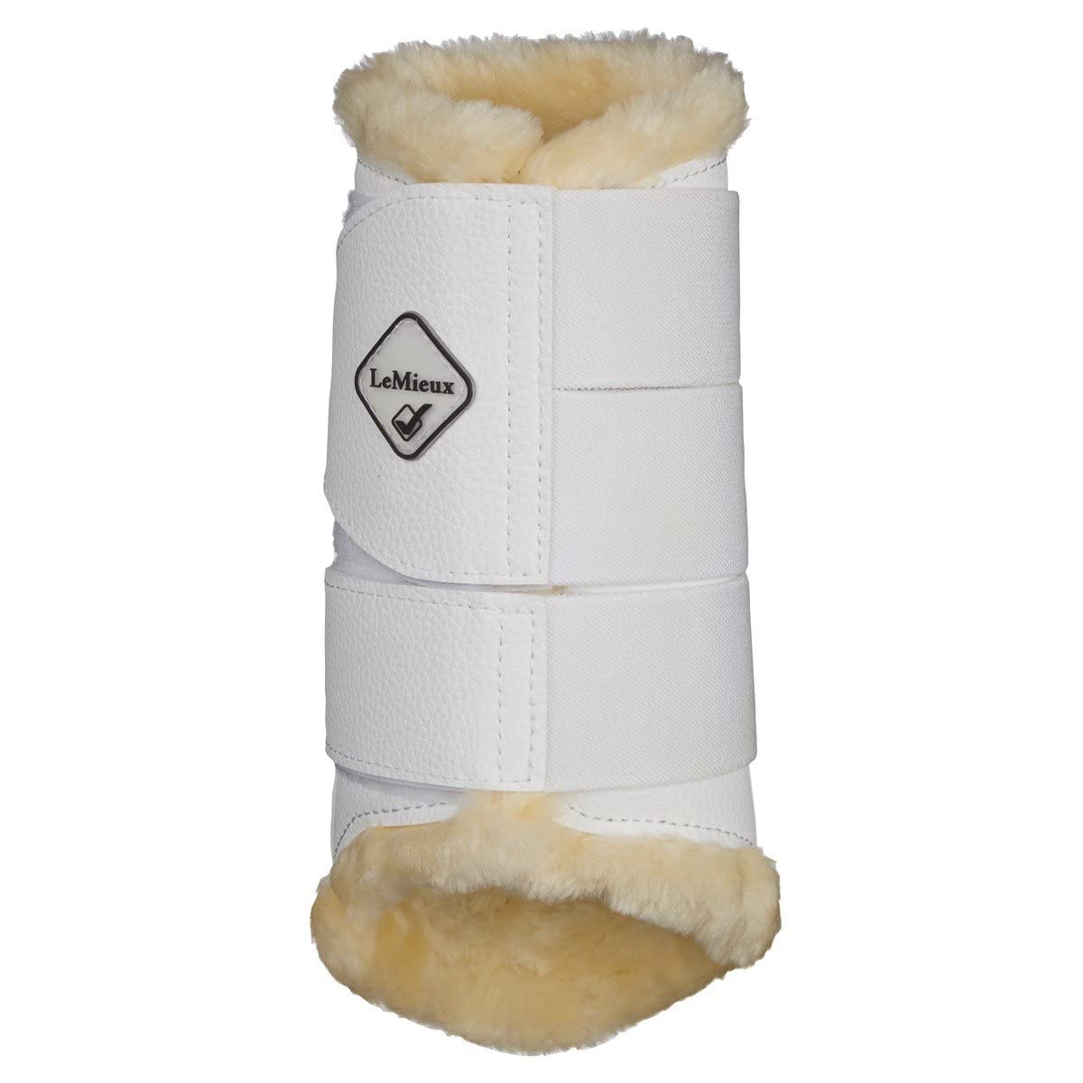 Lemieux Fleece Edged Mesh Brushing Horse Boots - Protective Gear And Training Equipment - Equine Boots, Wraps & Accessories (Nat
