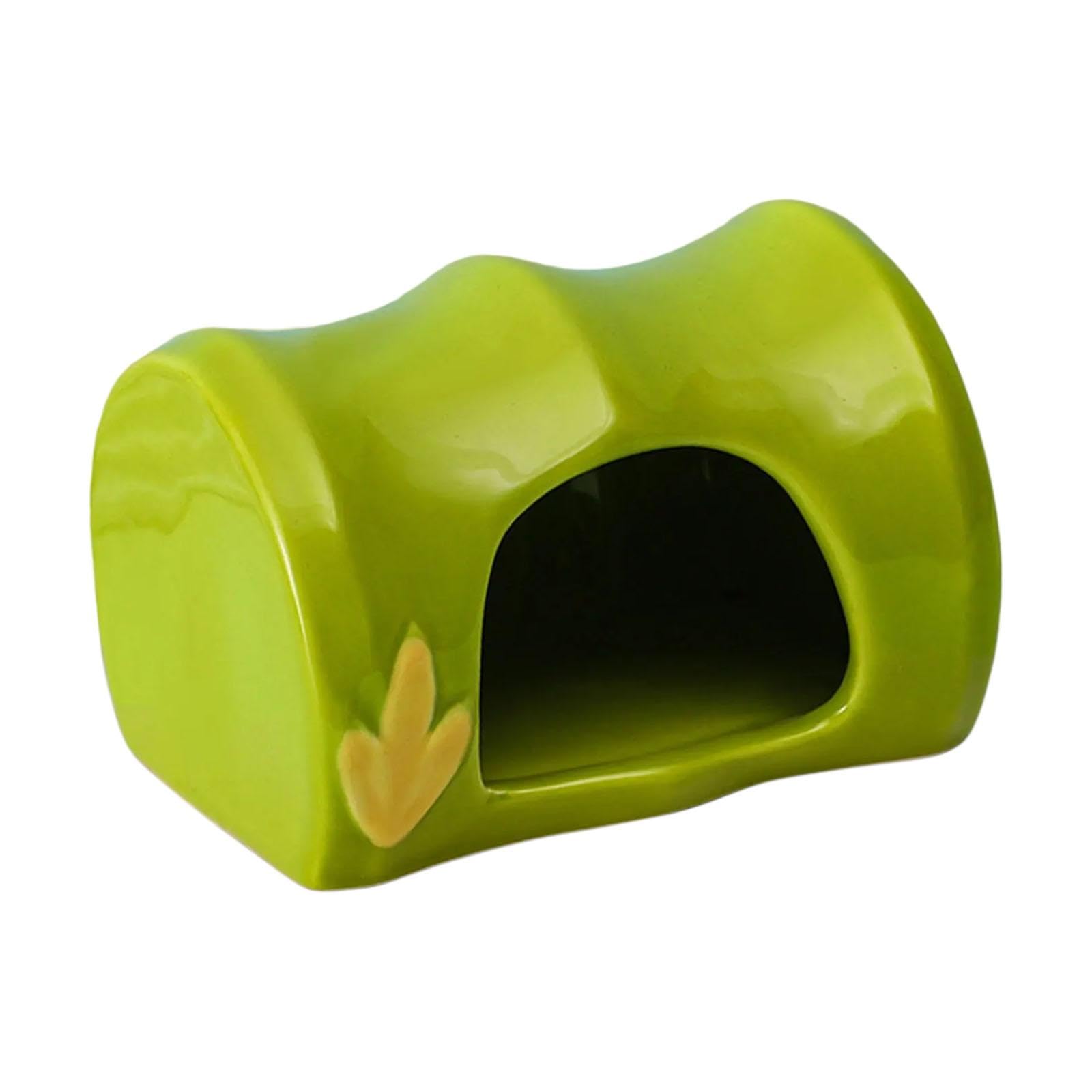 THE Style Sutra Ceramic Hamster House Unique Tiny Hut Cave for Rabbits Gerbils Rats Squirrel 10.2x8.7x3cm | Pet Supplies | Small