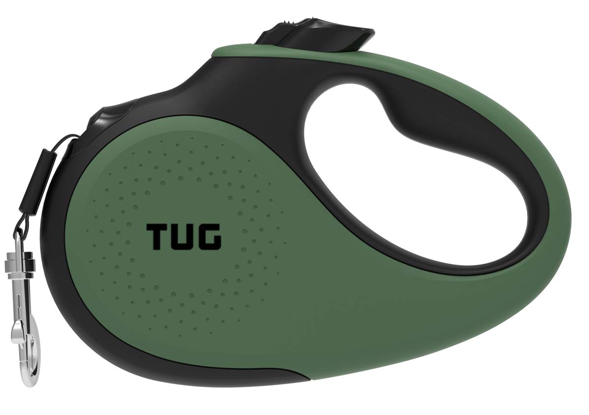 Tug 360 Tangle-Free Retractable Dog Leash With Anti-Slip Handle | 16 Ft Strong Nylon Tape | One-Handed Brake, Pause, Lock (Small