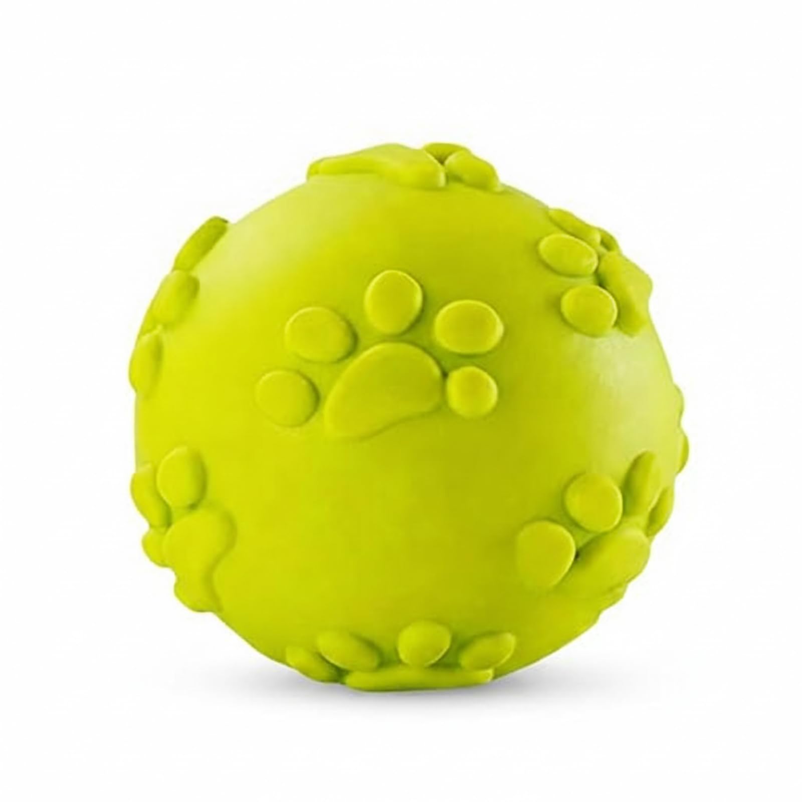 BohoBark Durable Squeaky Dog Ball Toy  NonToxic Natural Rubber Chew Toy for Small & Medium Dogs  Durable Interactive Squeeze,