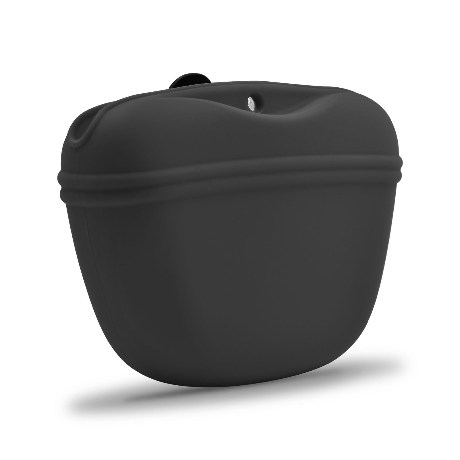 AUDWUD Silicone Dog Treat Pouch,Clip on Portable Training Container,Convenient Magnetic Buckle Closing and Waist Clip,No BPA