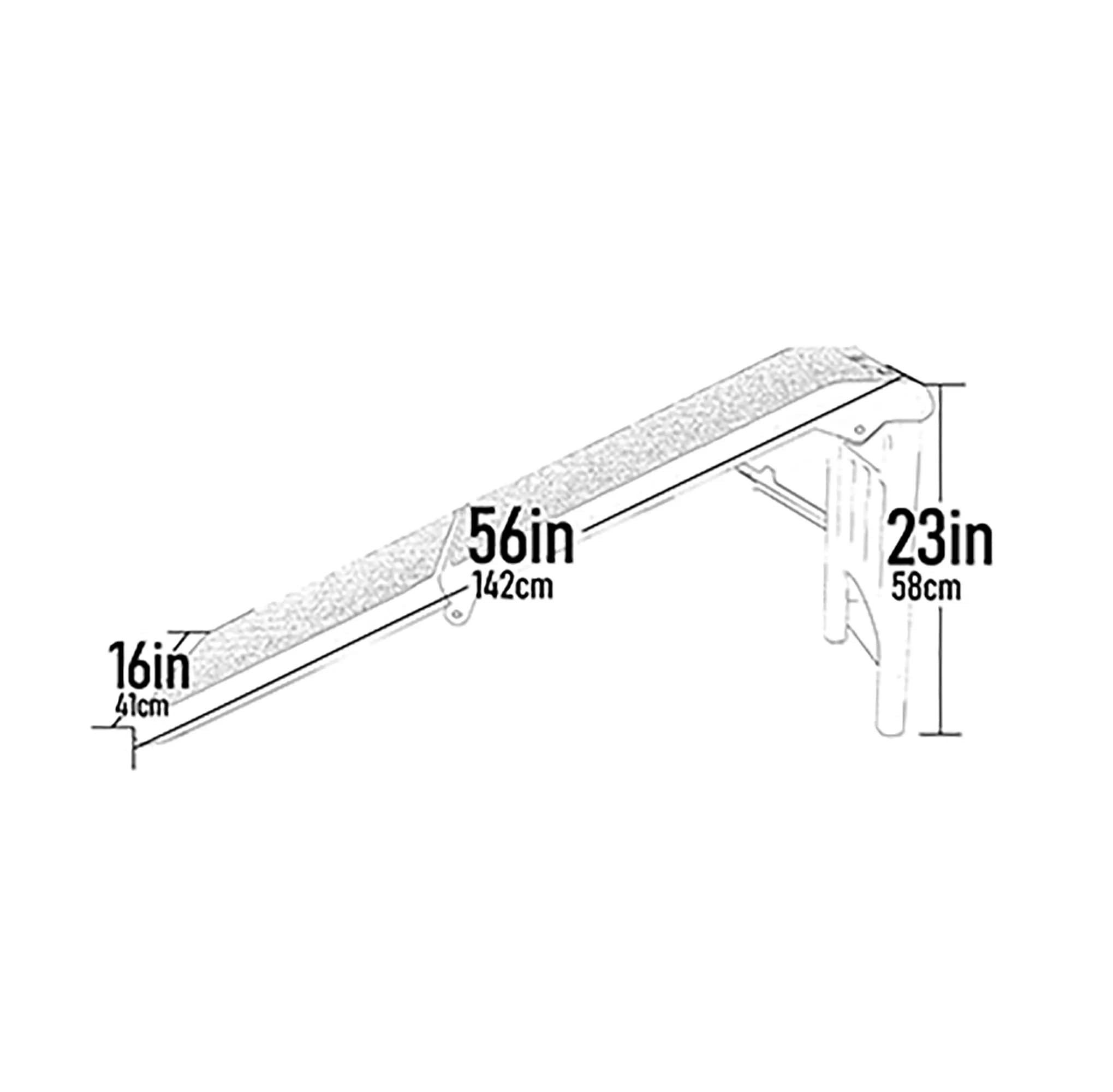 Pet Gear Free Standing Pet Ramp for Cats and Dogs, No Assembly Required, Easy Fold for Storage or Travel, Portable, Espresso